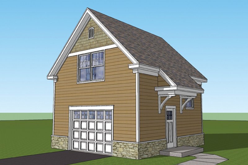 Dream House Plan - Craftsman Exterior - Front Elevation Plan #1029-65