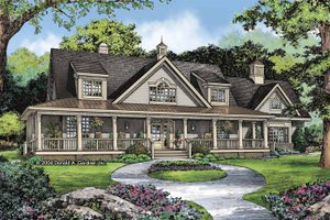 Country Exterior - Front Elevation Plan #929-806