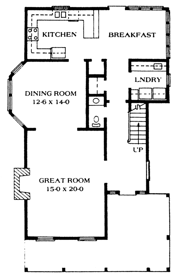 Home Plan - Victorian Floor Plan - Main Floor Plan #1014-16