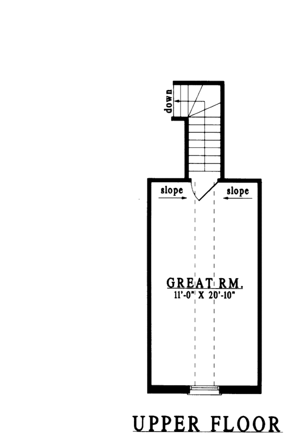 Dream House Plan - Ranch Floor Plan - Upper Floor Plan #42-516