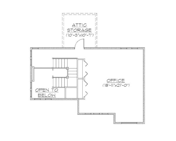 House Plan Design - Craftsman Floor Plan - Upper Floor Plan #945-114