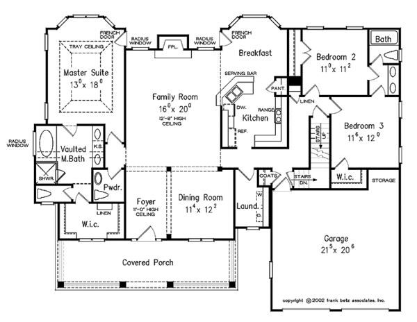 Architectural House Design - Classical Floor Plan - Main Floor Plan #927-767