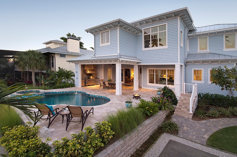 Architectural House Design - Exterior - Rear Elevation for Country House Plan #1017-168 - 3 bed, 3 bath