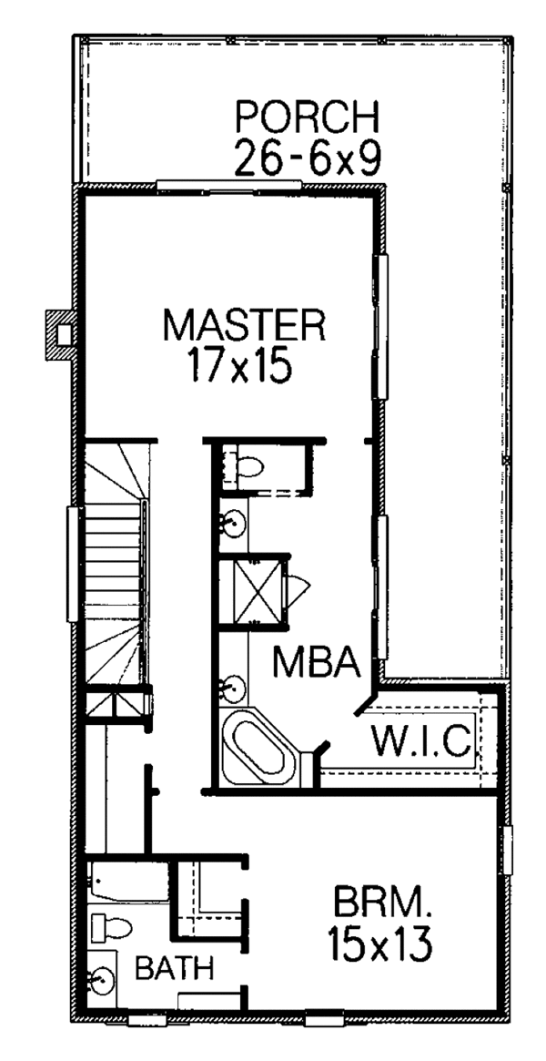 Home Plan - Country Floor Plan - Upper Floor Plan #15-328