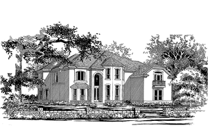 House Design - Exterior - Front Elevation for Contemporary House Plan #472-212 - 4 bed, 3.5 bath