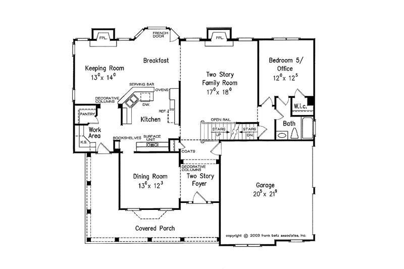 Home Plan - Floor Plan - Main Floor for Traditional House Plan #927-529 - 5 bed, 4 bath