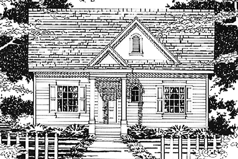 House Blueprint - Traditional Exterior - Front Elevation Plan #472-317