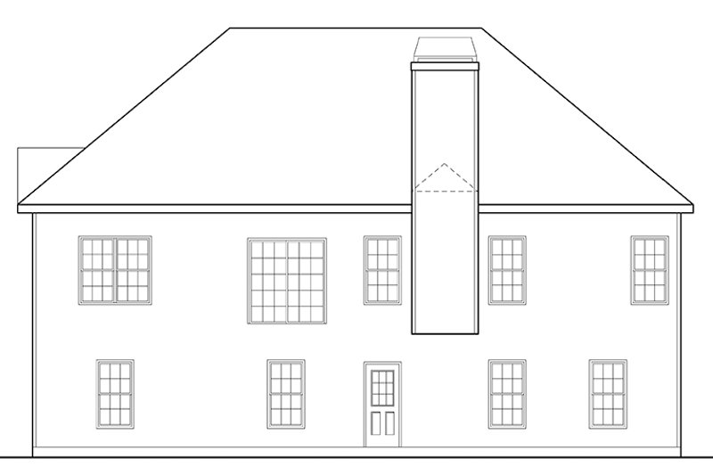 Home Plan - Exterior - Rear Elevation for Traditional House Plan #927-702 - 3 bed, 2 bath