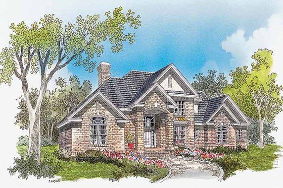 Exterior - Front Elevation 3 for Traditional House Plan #929-341 - 3 bed, 2.5 bath