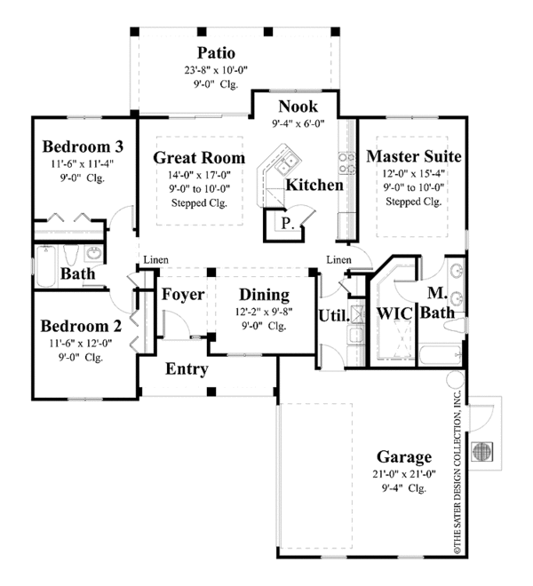 House Design - Country Floor Plan - Main Floor Plan #930-363