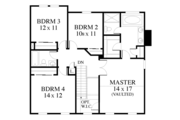 Colonial Style House Plan - 4 Beds 2.5 Baths 2326 Sq/Ft Plan #1053-71 