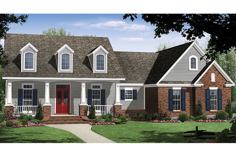 Architectural House Design - Ranch Exterior - Front Elevation Plan #21-436
