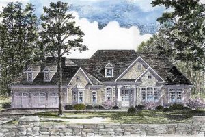 Dream House Plan - Craftsman Exterior - Front Elevation Plan #316-270