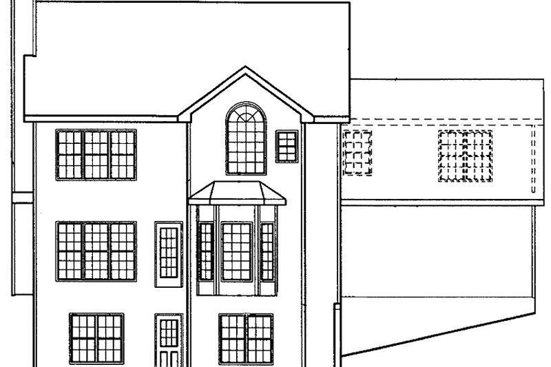 Home Plan - Exterior - Rear Elevation for Classical House Plan #927-72 - 3 bed, 2.5 bath