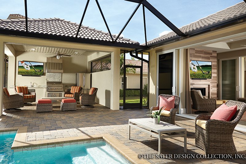 Architectural House Design - Exterior - Outdoor Living for Mediterranean House Plan #930-456 - 3 bed, 4.5 bath