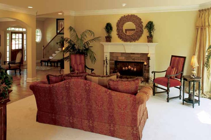 House Blueprint - Interior - Family Room 1 for Country House Plan #927-892 - 5 bed, 4 bath