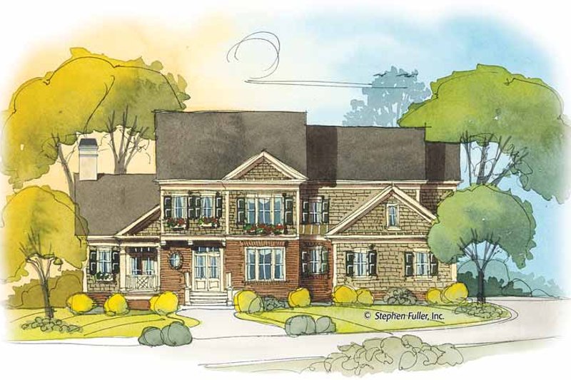Architectural House Design - Country Exterior - Front Elevation Plan #429-415