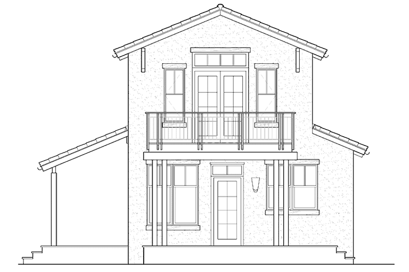 Dream House Plan - Exterior - Rear Elevation for Country House Plan #1042-3 - 2 bed, 1 bath
