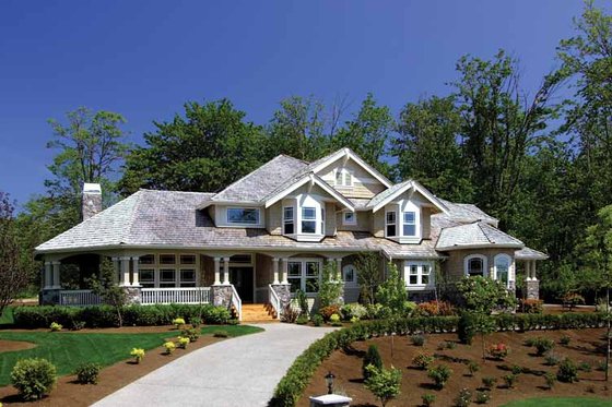 Exterior - Front Elevation 11 for Craftsman House Plan #132-241 - 4 bed, 3.5 bath