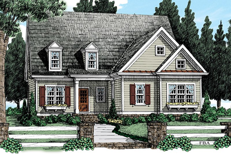Home Plan - Exterior - Front Elevation 4 for Colonial House Plan #927-973 - 3 bed, 2.5 bath