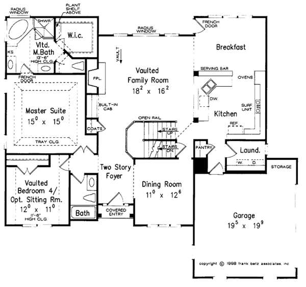 Architectural House Design - Traditional Floor Plan - Main Floor Plan #927-701