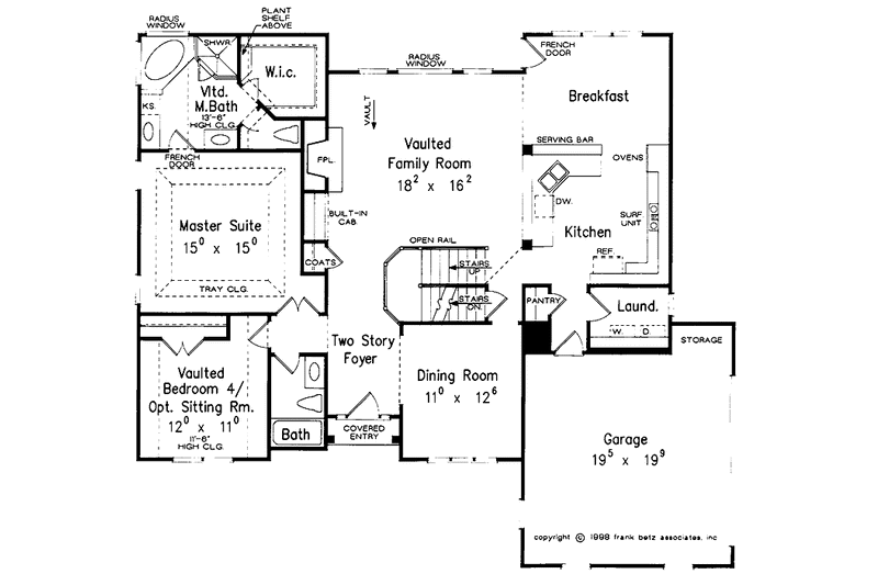 Home Plan - Floor Plan - Main Floor for Traditional House Plan #927-701 - 4 bed, 3 bath