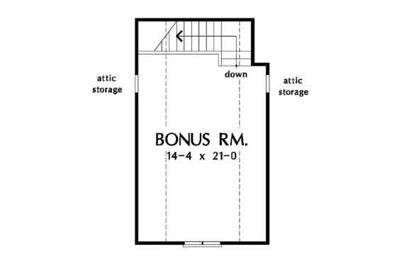 Floor Plan - Other Floor for Ranch House Plan #929-560 - 3 bed, 2 bath