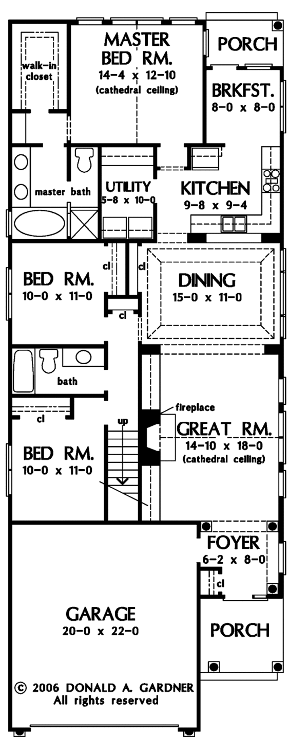 House Plan Design - Ranch Floor Plan - Main Floor Plan #929-825