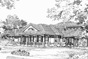 Dream House Plan - Mediterranean Exterior - Front Elevation Plan #1007-10