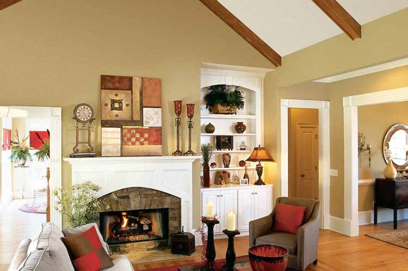 House Blueprint - Interior - Family Room 1 for Craftsman House Plan #927-917 - 3 bed, 2.5 bath