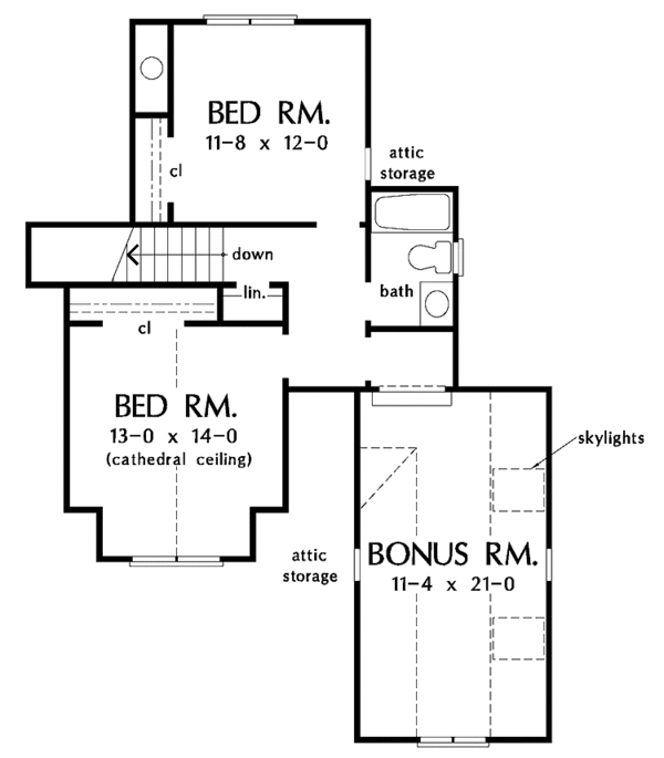 House Plan Design - Country Floor Plan - Upper Floor Plan #929-653