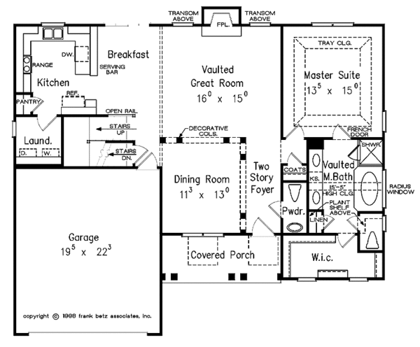 Dream House Plan - Country Floor Plan - Main Floor Plan #927-398