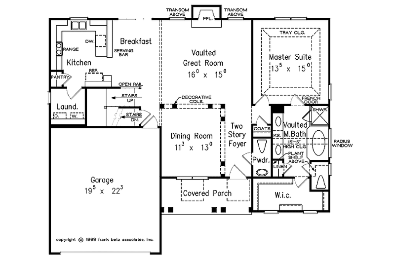 House Plan Design - Floor Plan - Main Floor for Country House Plan #927-398 - 3 bed, 2.5 bath