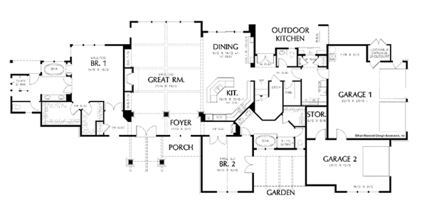 Home Plan - Country Floor Plan - Main Floor Plan #48-855