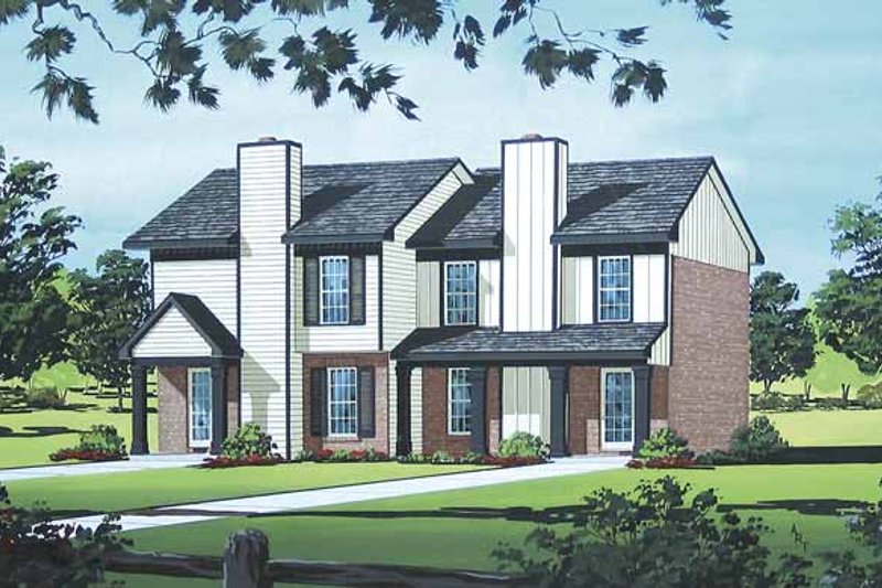 Dream House Plan - Traditional Exterior - Front Elevation Plan #45-396