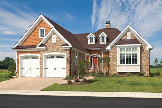 Exterior - Front Elevation 4 for Country House Plan #929-694 - 3 bed, 3 bath