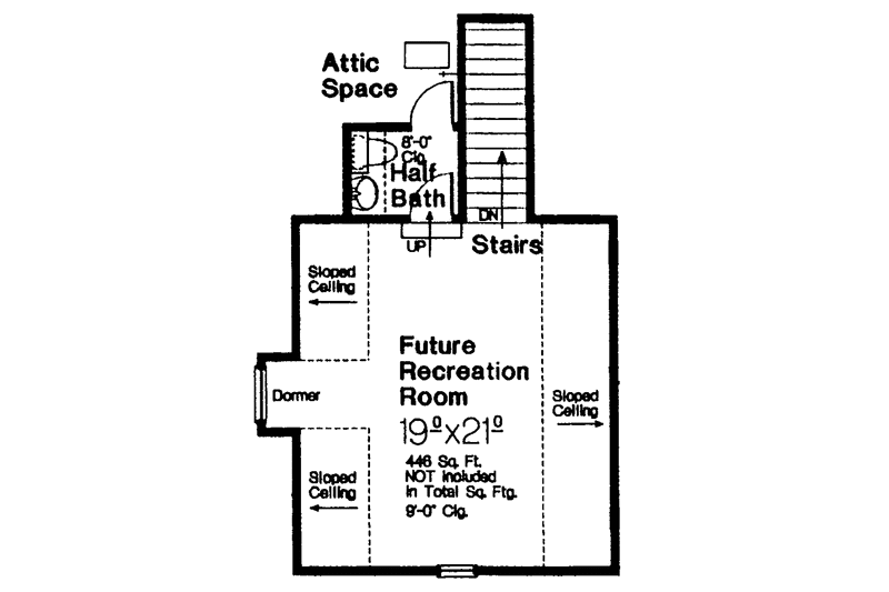 Home Plan - Floor Plan - Upper Floor for Country House Plan #310-1235 - 3 bed, 2.5 bath