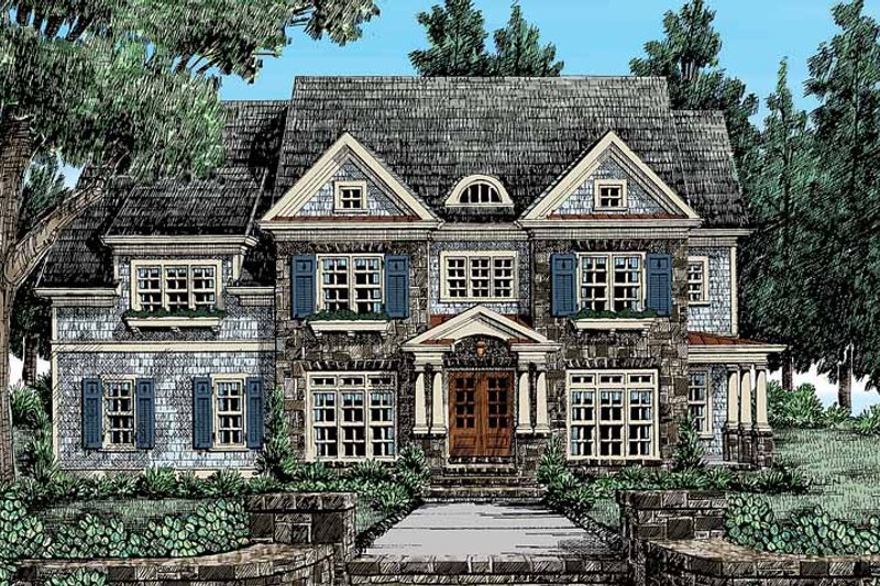 Dream House Plan - Traditional Exterior - Front Elevation Plan #927-406