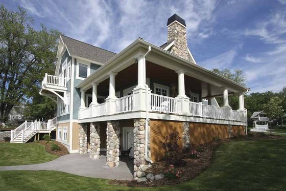 Exterior - Other Elevation for Traditional House Plan #928-44 - 4 bed, 3 bath