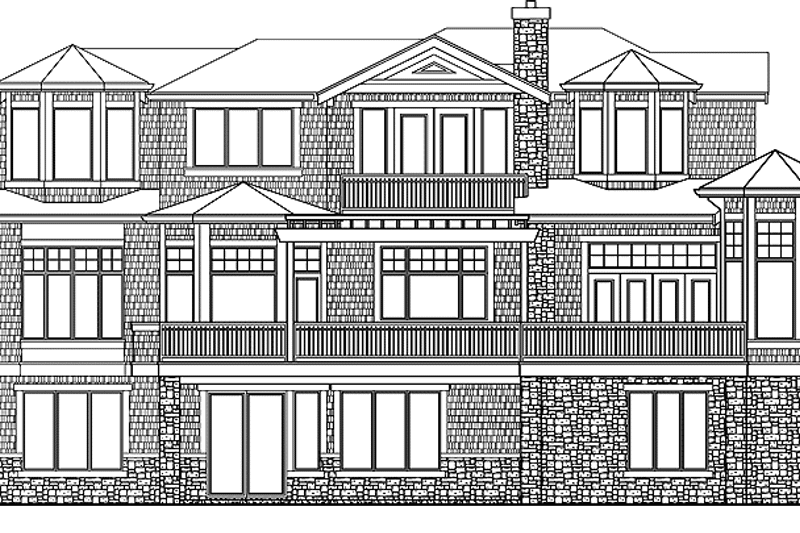 Home Plan - Exterior - Other Elevation 1 for Craftsman House Plan #132-474 - 4 bed, 3.5 bath