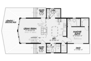 Contemporary Style House Plan - 2 Beds 2 Baths 1098 Sq/Ft Plan #17-3377 