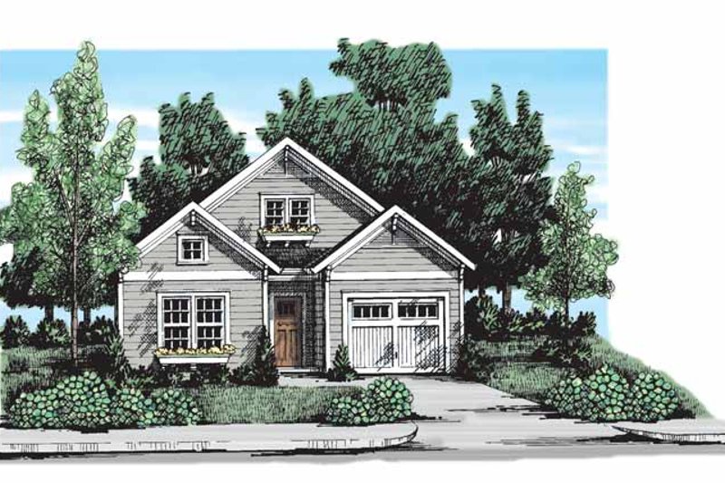Dream House Plan - Craftsman Exterior - Front Elevation Plan #927-301