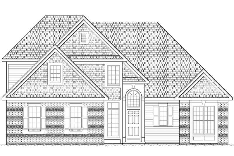 House Blueprint - Exterior - Front Elevation 3 for Traditional House Plan #328-317 - 3 bed, 3 bath