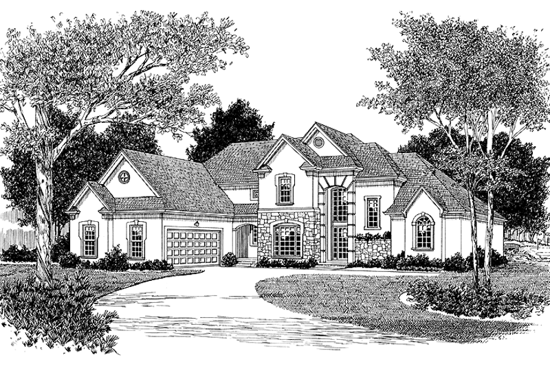 Dream House Plan - Traditional Exterior - Front Elevation Plan #453-165