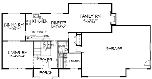 House Plan Design - European Floor Plan - Main Floor Plan #51-858