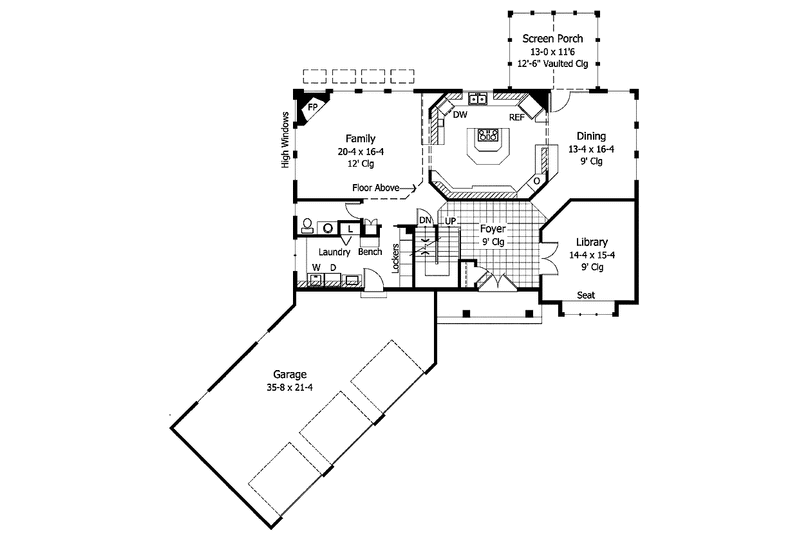 Dream House Plan - Floor Plan - Main Floor for Traditional House Plan #51-947 - 4 bed, 3.5 bath