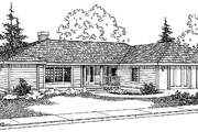 Prairie Style House Plan - 2 Beds 2 Baths 2139 Sq/Ft Plan #60-1012 