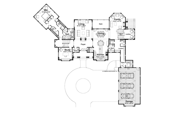 Floor Plan - Main Floor for Traditional House Plan #928-116 - 5 bed, 4 bath