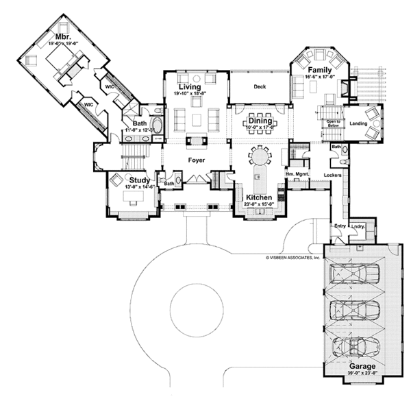 House Plan Design - Traditional Floor Plan - Main Floor Plan #928-116