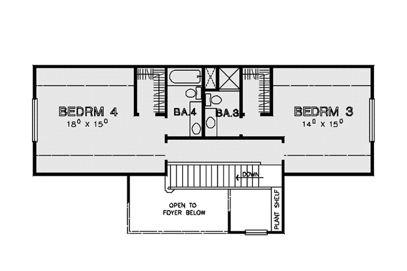 Dream House Plan - Floor Plan - Upper Floor for Country House Plan #472-339 - 4 bed, 5 bath